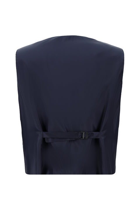 Dark Navy 7 Drop Slim Fit Suit with Vest