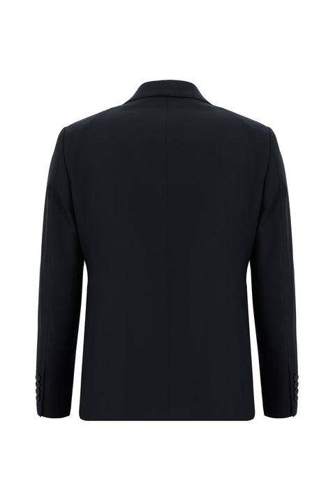 Dark Navy 7 Drop Slim Fit Narrow Cut Wool Suit