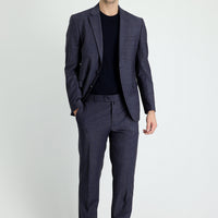 Dark Navy 7 Drop Slim Fit Narrow Cut Wool Suit