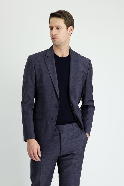 Dark Navy 7 Drop Slim Fit Narrow Cut Wool Suit
