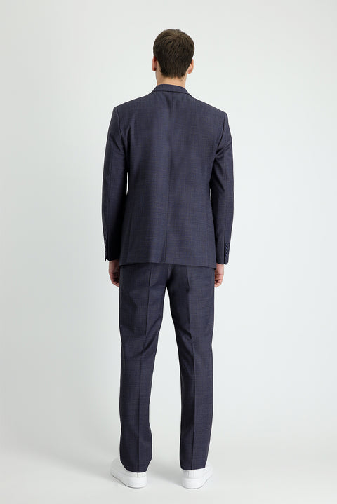 Dark Navy 7 Drop Slim Fit Narrow Cut Wool Suit
