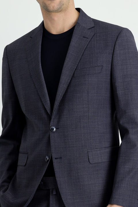 Dark Navy 7 Drop Slim Fit Narrow Cut Wool Suit