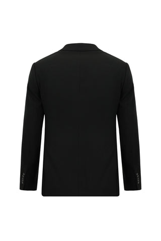  Siyah 7 Drop Super Slim Fit Eksra Dar Kesim Yelekli Takım Elbise