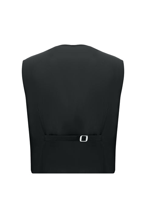Black 7 Drop Slim Fit Suit with Vest
