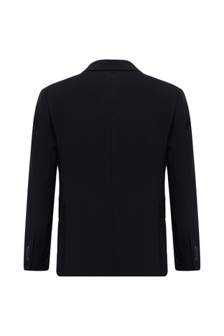  Koyu Lacivert 7 Drop Slim Fit Dar Kesim Yelekli Takım Elbise