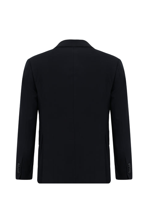 Dark Navy 7 Drop Slim Fit Suit with Vest