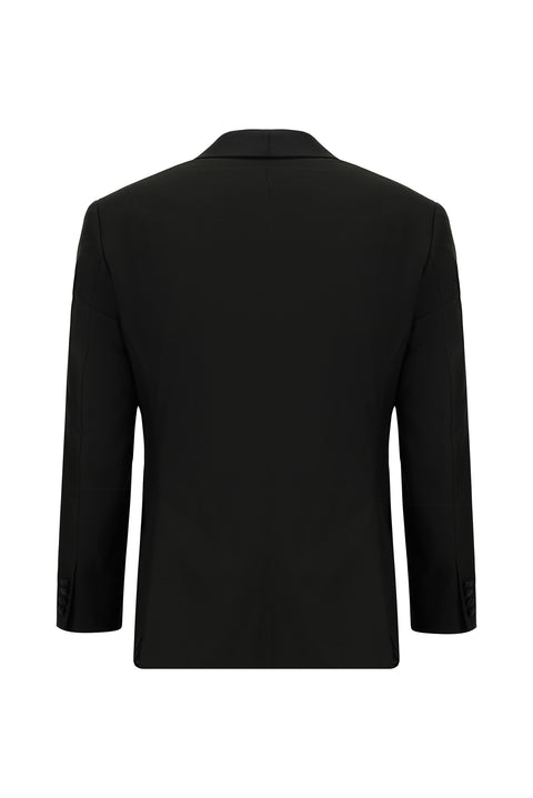 Black 7 Drop Slim Fit Narrow Cut Shawl Collar Vest Tuxedo & Groom Suit