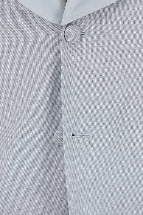 Light Blue 4-Drop Relaxed Fit Shawl Collar Tuxedo & Groom Suit