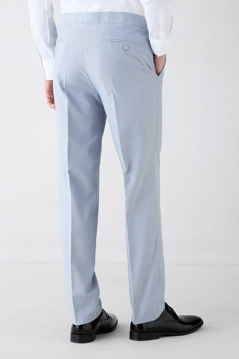 Light Blue 7 Drop Slim Fit Narrow Cut Shawl Collar Tuxedo & Groom Suit