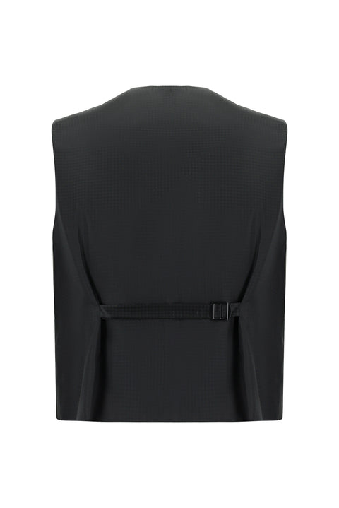 Black 7 Drop Slim Fit Narrow Cut Shawl Collar Wool Vest Tuxedo & Groom Suit