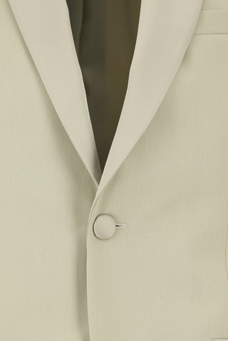  Orta Bej 7 Drop Super Slim Fit Eksra Dar Kesim Sivri Yaka Smokin & Damatlık