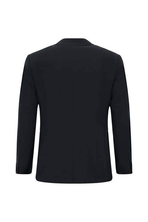 Dark Navy 6 Drop Regular Fit Standard Cut Pointed Lapel Double-Breasted Tuxedo & Groom Suit