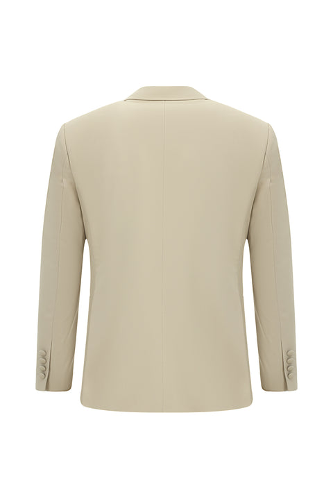 Sand 6 Drop Verona Soft Oversize Fit Slightly Oversize Cut Pointed Collar Double-Breasted Tuxedo & Groom Suit