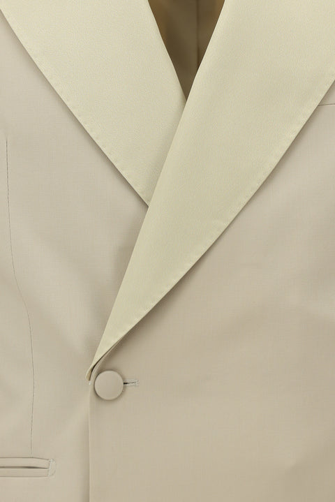 Sand 6 Drop Verona Soft Oversize Fit Slightly Oversize Cut Pointed Collar Double-Breasted Tuxedo & Groom Suit