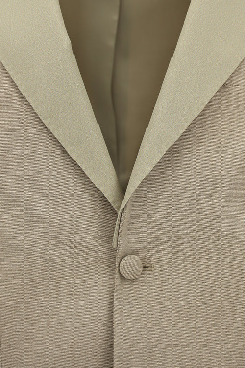 Kum 4 Drop Relaxed Fit Relaxed Cut Pointed Collar Tuxedo & Groom Suit