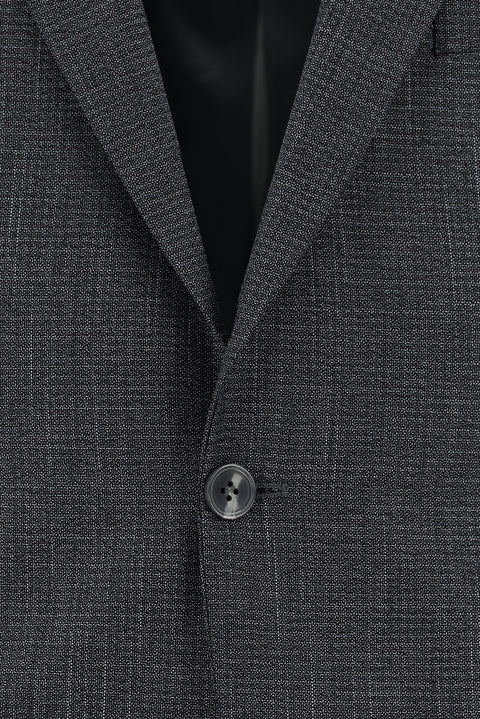 Dark Gray 7 Drop Slim Fit Patterned Suit