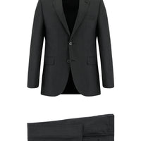 Dark Anthracite 7 Drop Slim Fit Patterned Suit