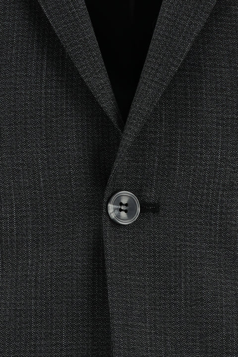 Dark Anthracite 4-Drop Relaxed Fit Patterned Suit
