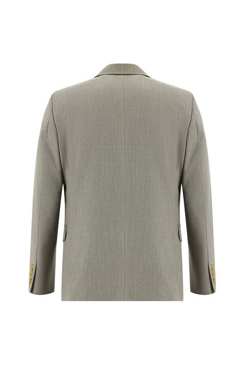 Light Mink 4 Drop Relaxed Fit Patterned Suit
