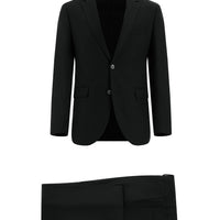 Dark Anthracite 6 Drop Regular Fit Standard Cut Patterned Suit