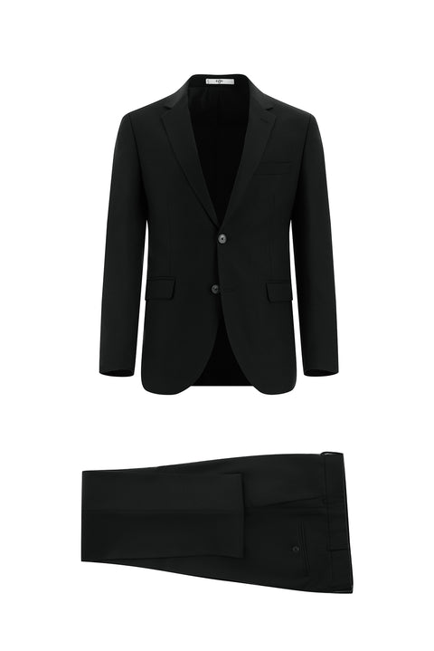 Dark Anthracite 6 Drop Regular Fit Standard Cut Patterned Suit