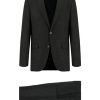 Dark Anthracite 6 Drop Regular Fit Standard Cut Patterned Suit