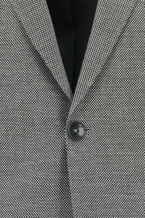 Light Gray 7 Drop Super Slim Fit Extra Narrow Cut Patterned Suit