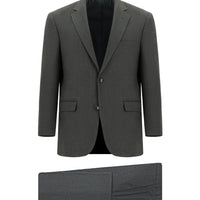 Dark Gray 6 Drop Regular Fit Standard Cut Patterned Suit