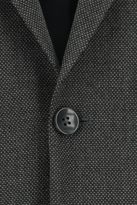 Dark Gray 7 Drop Slim Fit Patterned Suit