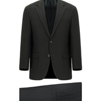 Dark Anthracite 4-Drop Relaxed Fit Patterned Suit