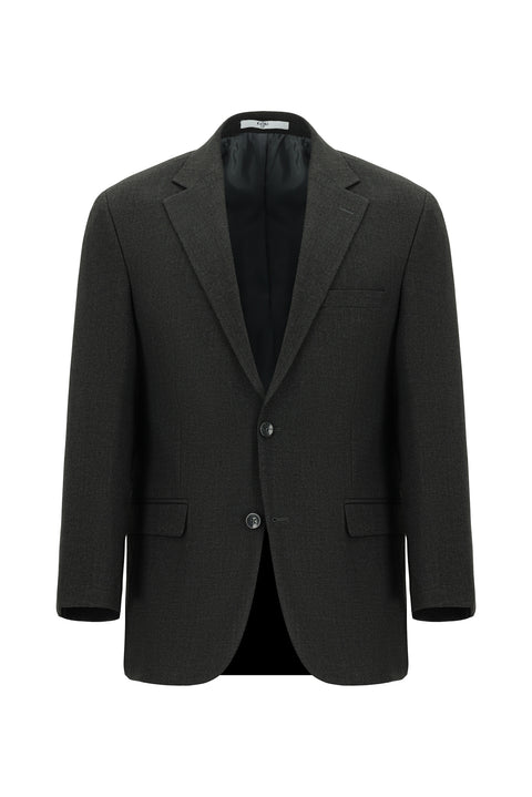 Dark Anthracite 6 Drop Regular Fit Standard Cut Patterned Suit