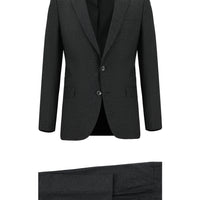 Dark Anthracite 6 Drop Regular Fit Standard Cut Patterned Suit