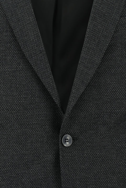 Dark Anthracite 6 Drop Regular Fit Standard Cut Patterned Suit