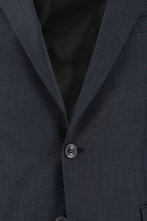 Dark Gray 7 Drop Super Slim Fit Extra Narrow Cut Patterned Suit