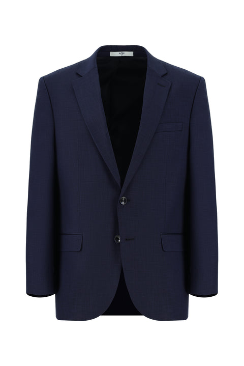 Light Navy Blue 7 Drop Super Slim Fit Extra Narrow Cut Patterned Suit