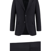 Dark Anthracite 6 Drop Regular Fit Standard Cut Patterned Suit