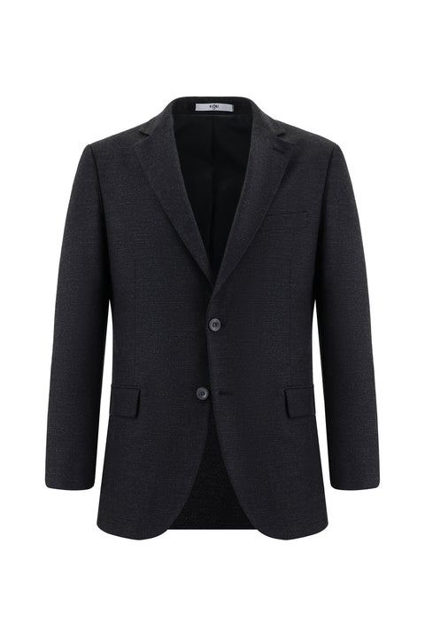 Dark Anthracite 6 Drop Regular Fit Standard Cut Patterned Suit