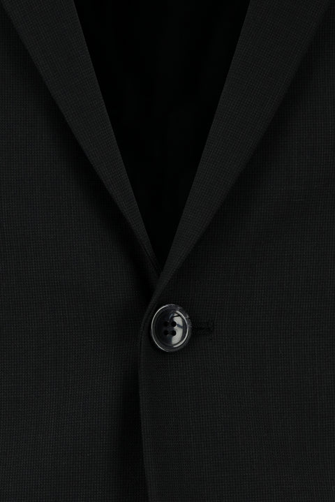 Black 7 Drop Slim Fit Patterned Suit