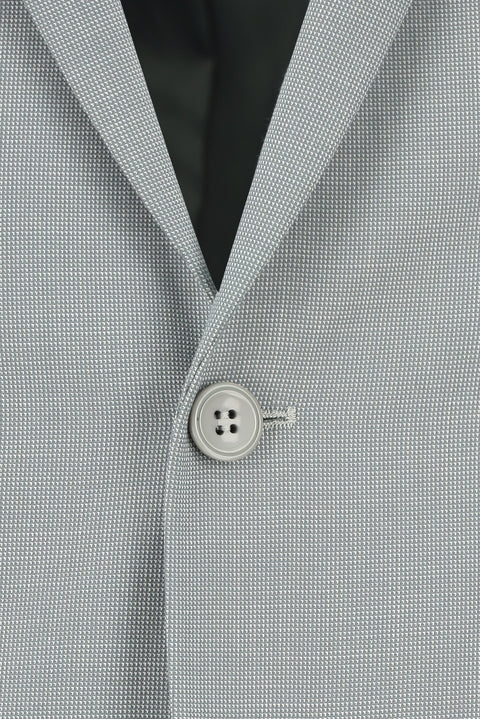 Light Gray 7 Drop Slim Fit Patterned Suit