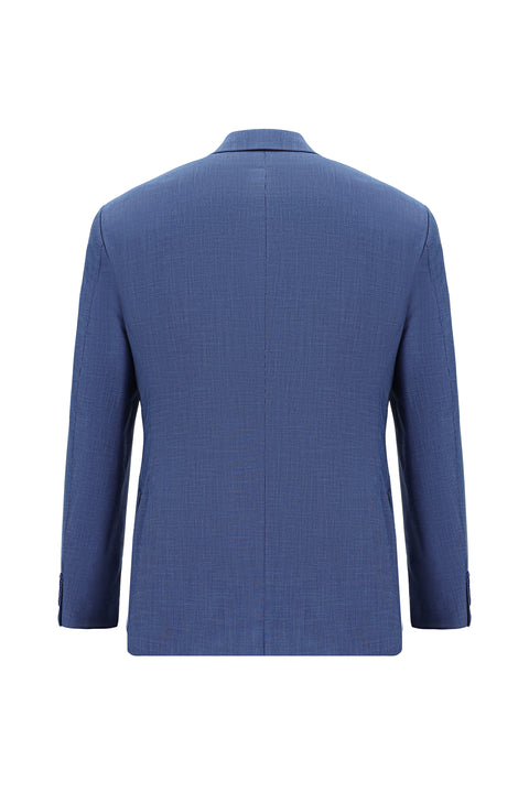 Medium Navy 7 Drop Super Slim Fit Extra Narrow Cut Patterned Suit