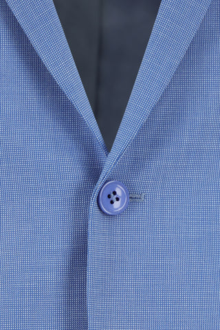  Mavi 7 Drop Super Slim Fit Eksra Dar Kesim Desenli Takım Elbise