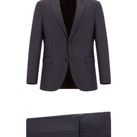 Dark Brown 7 Drop Super Slim Fit Extra Narrow Cut Patterned Suit
