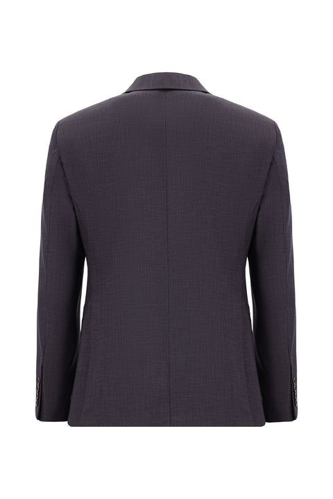 Dark Brown 7 Drop Super Slim Fit Extra Narrow Cut Patterned Suit