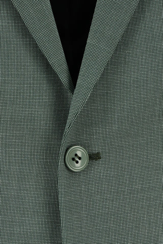  Koyu Yeşil 7 Drop Slim Fit Dar Kesim Desenli Takım Elbise