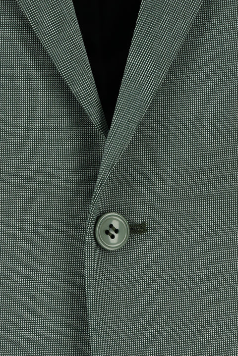 Dark Green 7 Drop Slim Fit Patterned Suit