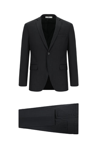  Koyu Antrasit 7 Drop Super Slim Fit Eksra Dar Kesim Desenli Takım Elbise