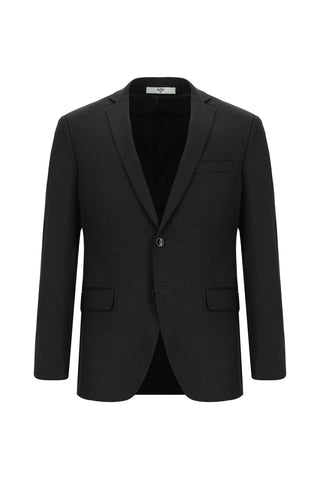  Koyu Antrasit 7 Drop Super Slim Fit Eksra Dar Kesim Desenli Takım Elbise