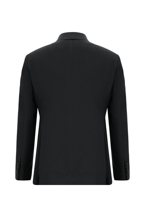 Dark Anthracite 7 Drop Super Slim Fit Extra Narrow Cut Patterned Suit
