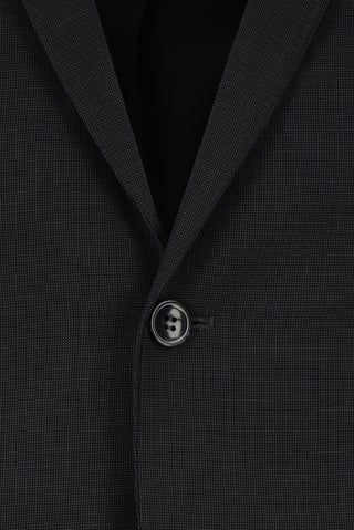  Koyu Antrasit 7 Drop Super Slim Fit Eksra Dar Kesim Desenli Takım Elbise