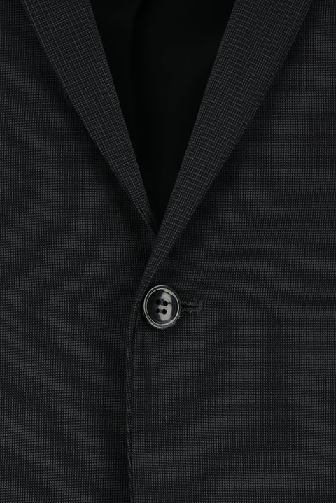 Dark Anthracite 7 Drop Slim Fit Patterned Suit